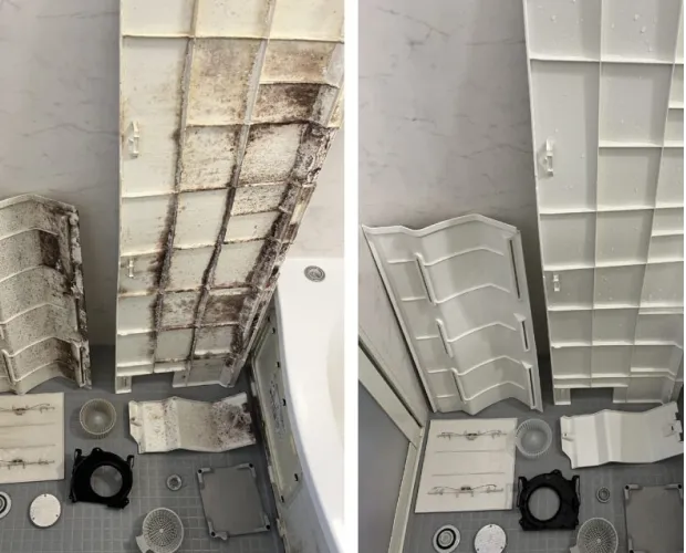 浴室清掃のビフォーアフター