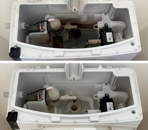 トイレ清掃のビフォーアフター