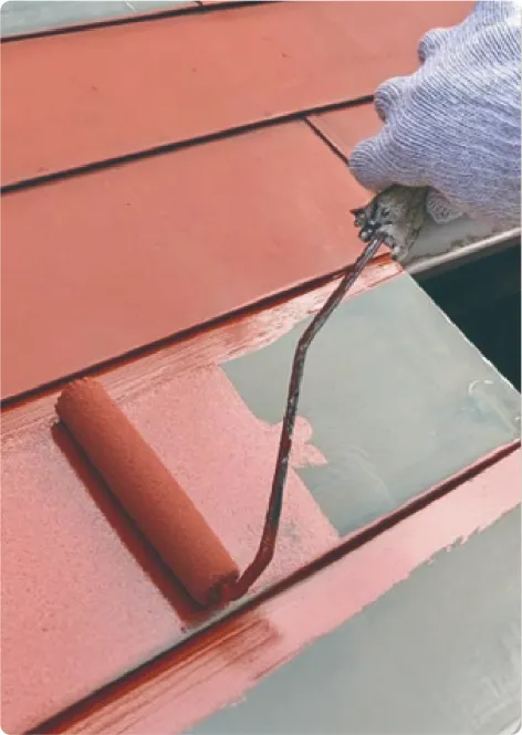 住宅修繕の作業風景