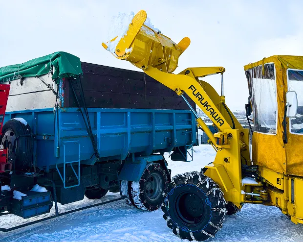 排雪作業の様子
