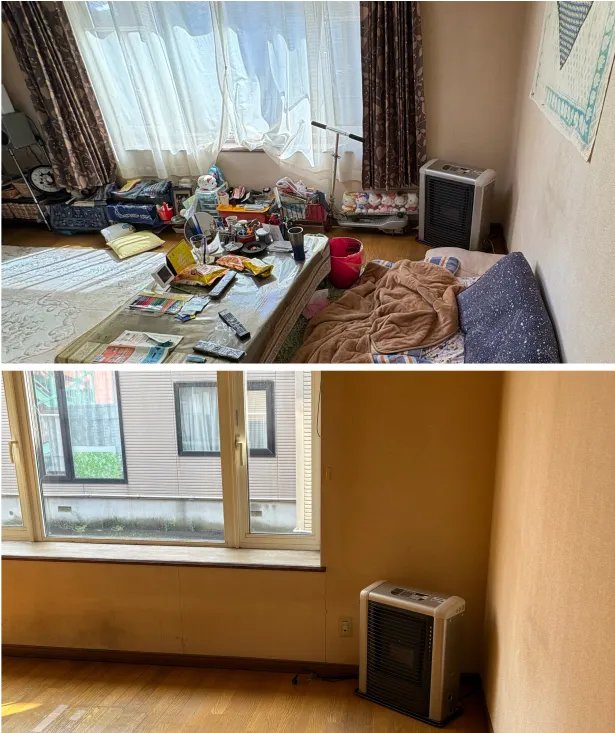 作業事例：不用品回収（ビフォー・アフター）