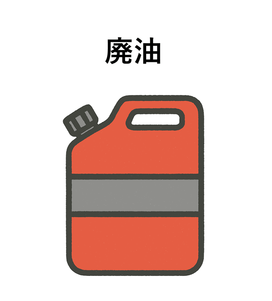 廃油（エンジンオイルなど）